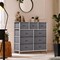 Sorbus Dresser with 9 Drawers - Furniture Storage Chest Tower Unit for Bedroom, Closet, etc - Steel Frame, Wood Top, Fabric Bins